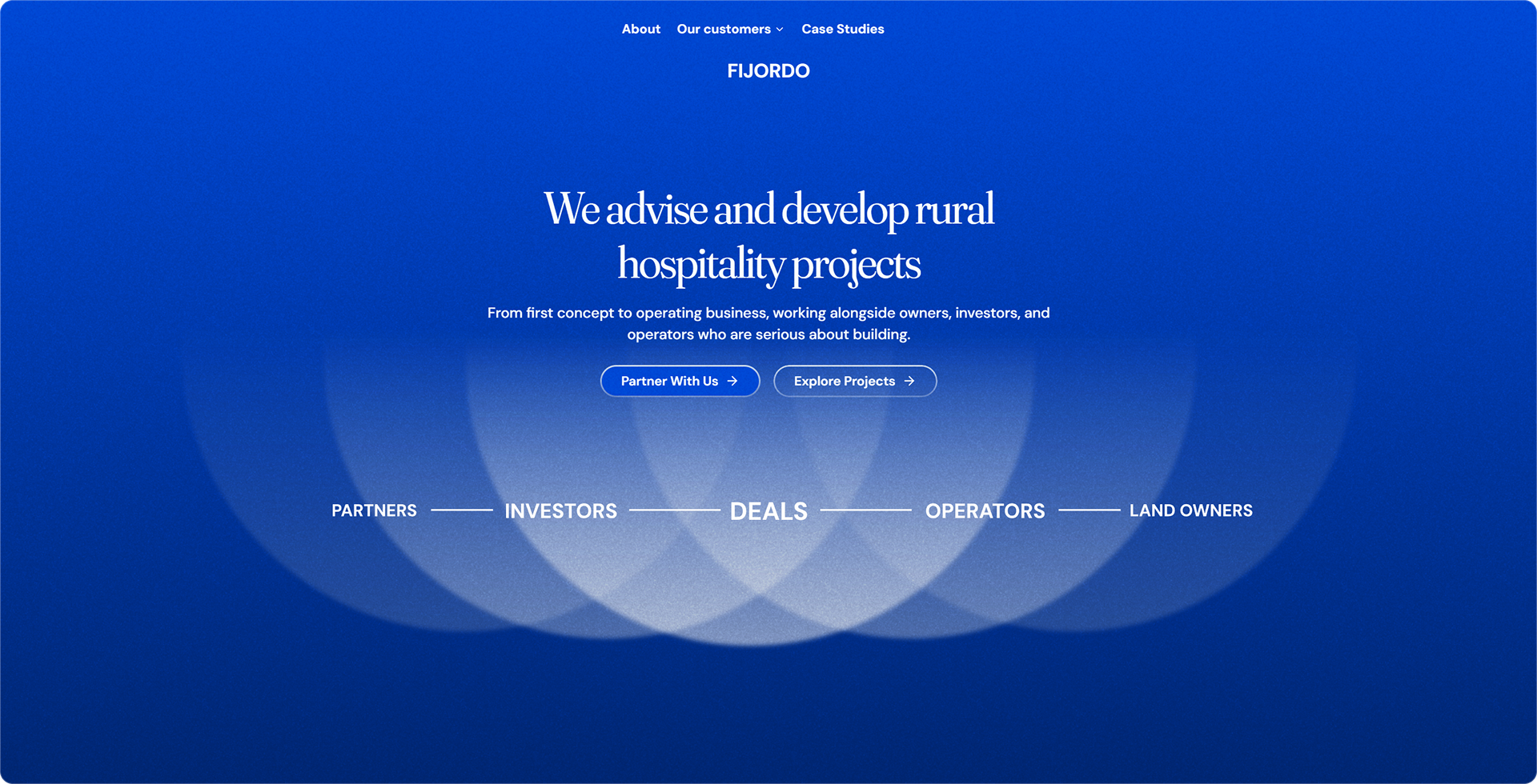 Fijordo website design in Figma vs the built result